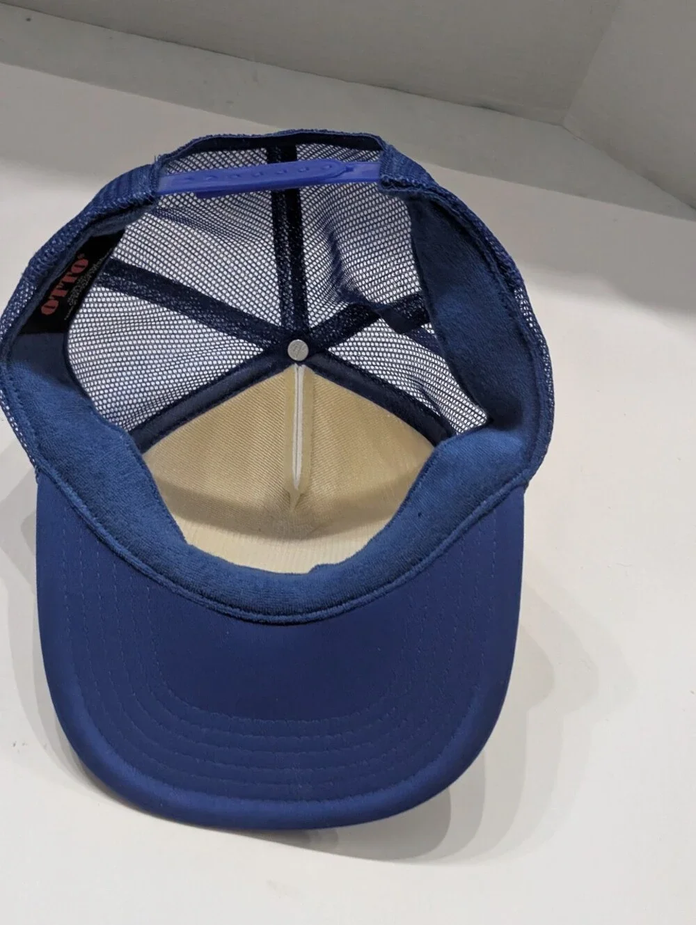 It's Miller Time Beer Trucker Hat Red White Blue Mesh Snapback